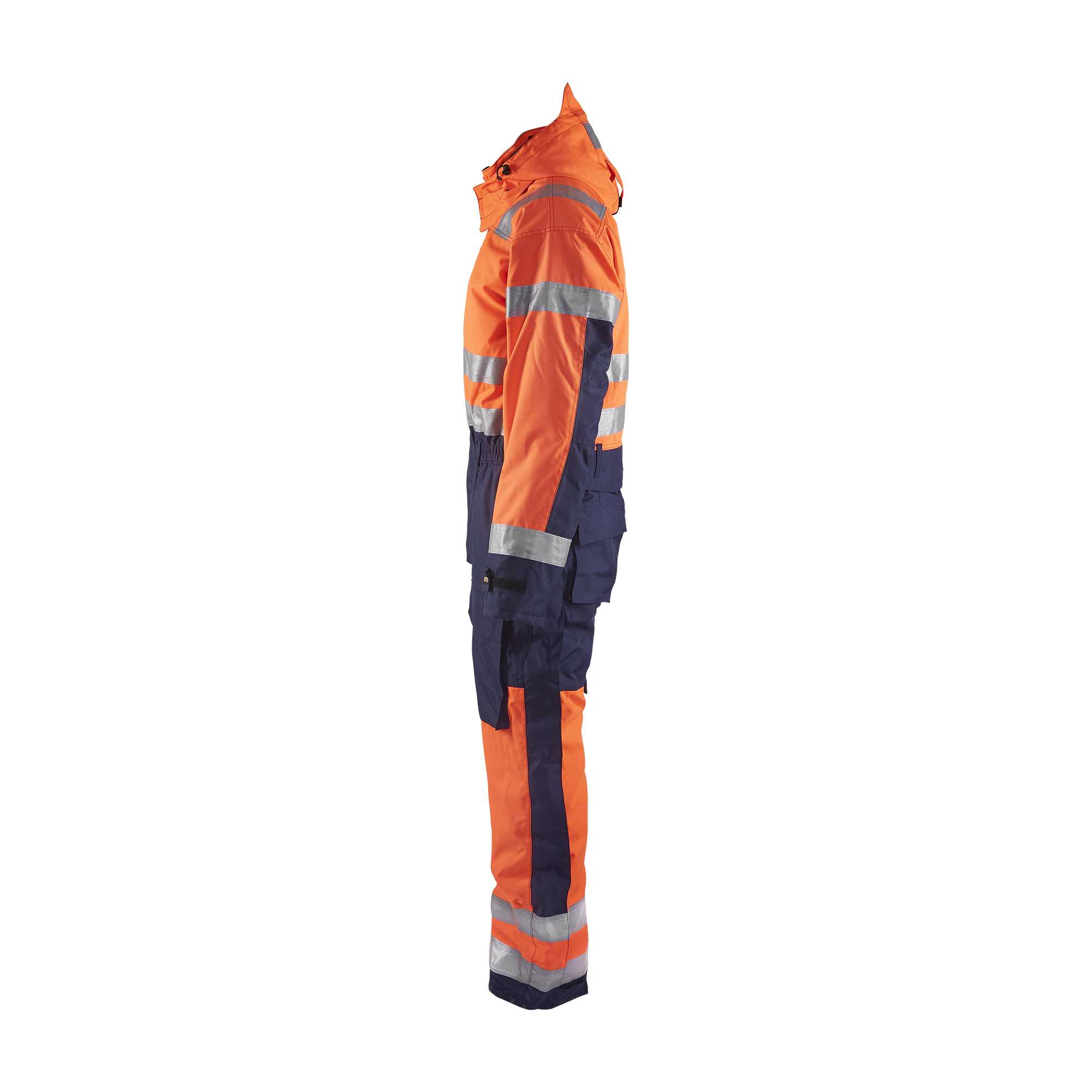 BLAKLADER 67631977 Hi Vis Winter Overall Hi Vis Reflective Work Overall Men - Waterproof